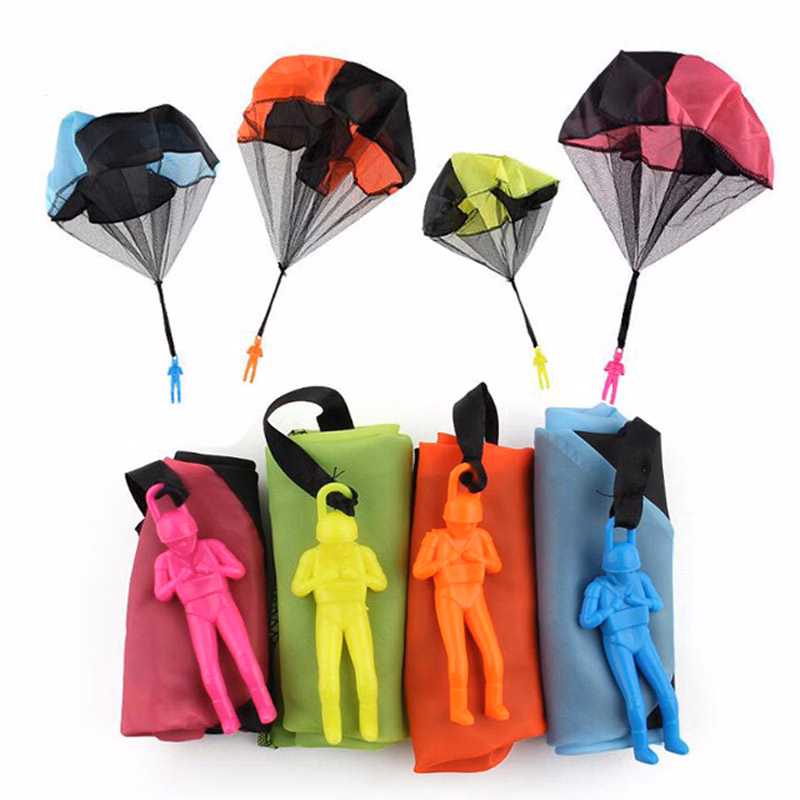 Kids Hand Throwing Parachute Toy Soldier