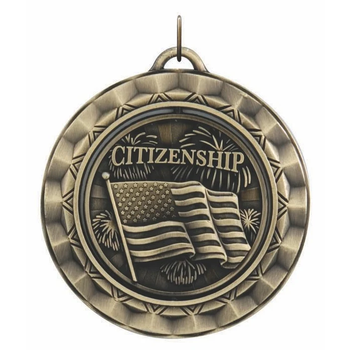 Citizenship Spinner Medal, 2 5/16" 1