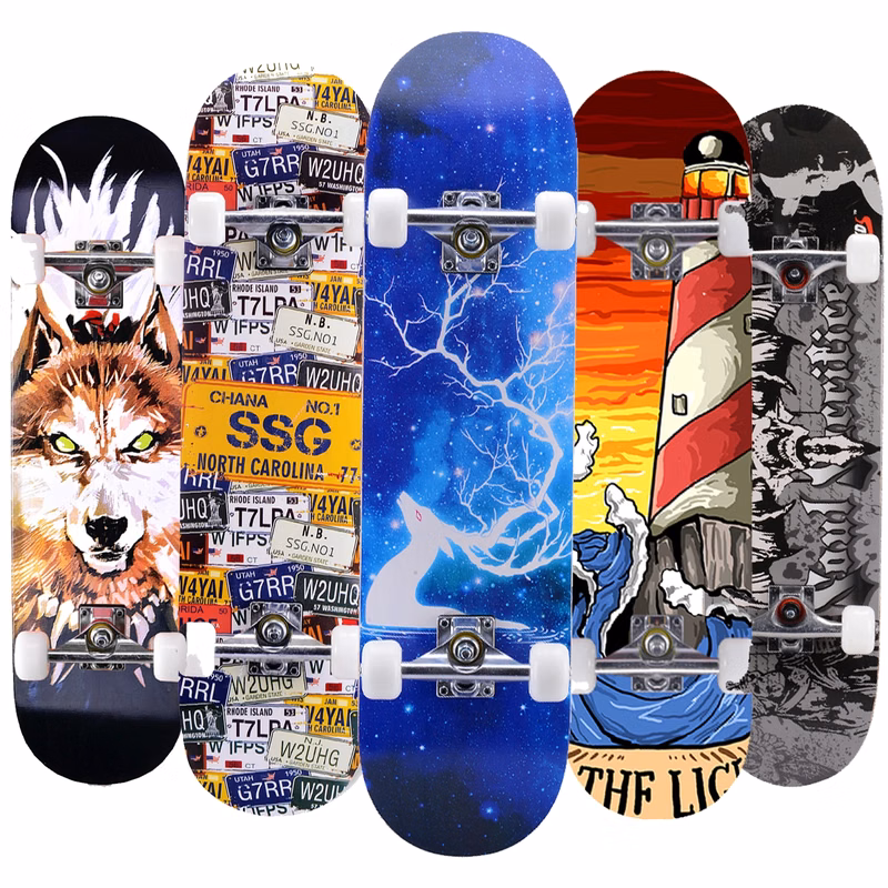 Skateboard for Extreme Sports and Outdoors Beginners & Pro