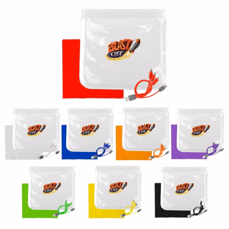 Clear Cable & Cloth Set