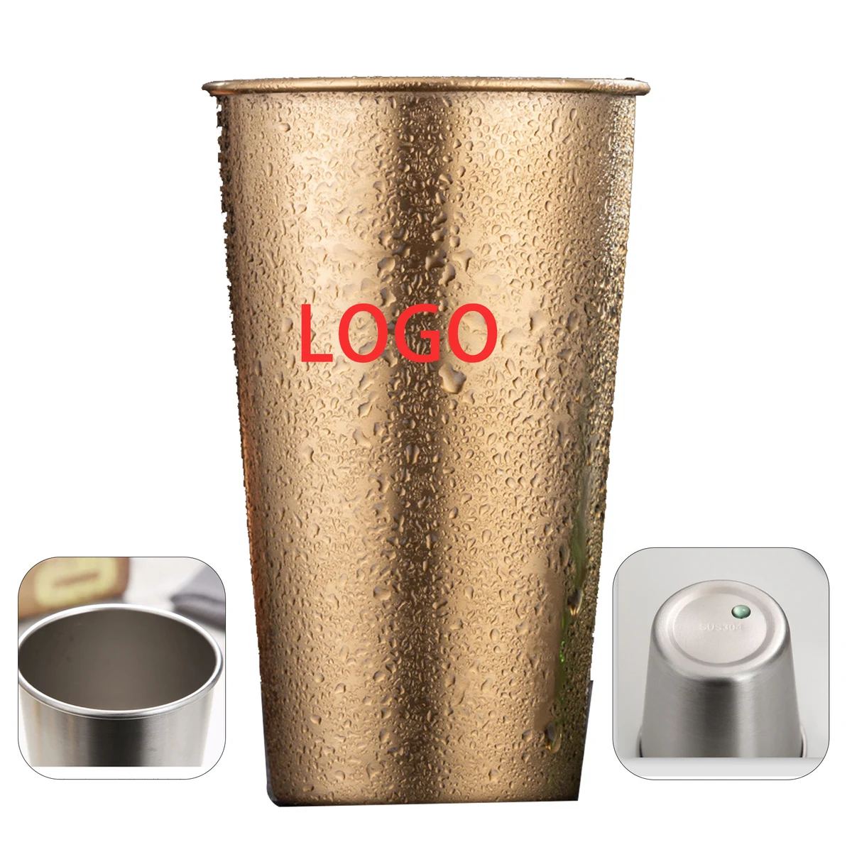 304 Stainless Steel 12 oz Beer Mug 1