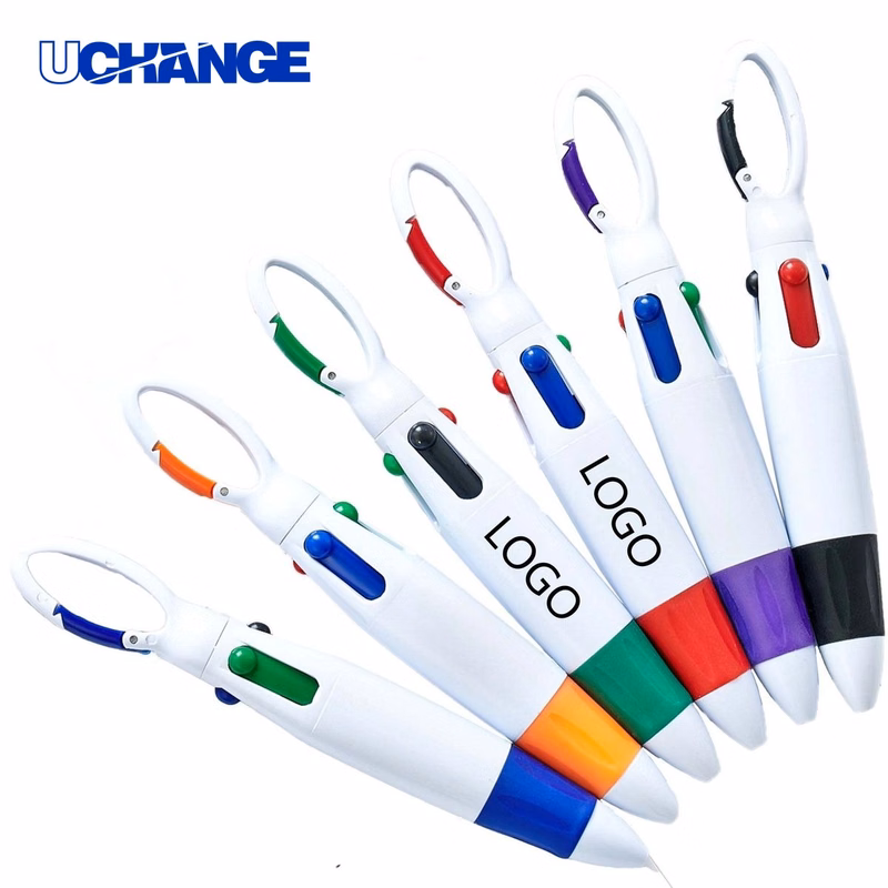 Four Color Ballpoint Pen With Buckle Clip for Nurses