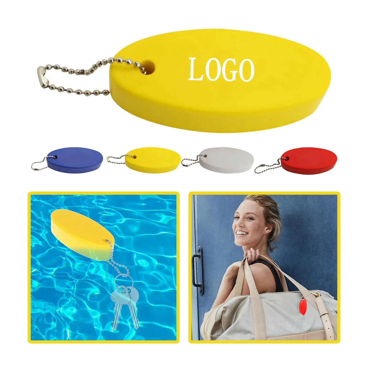 Floating Keychain Foam Pressure Ball 1