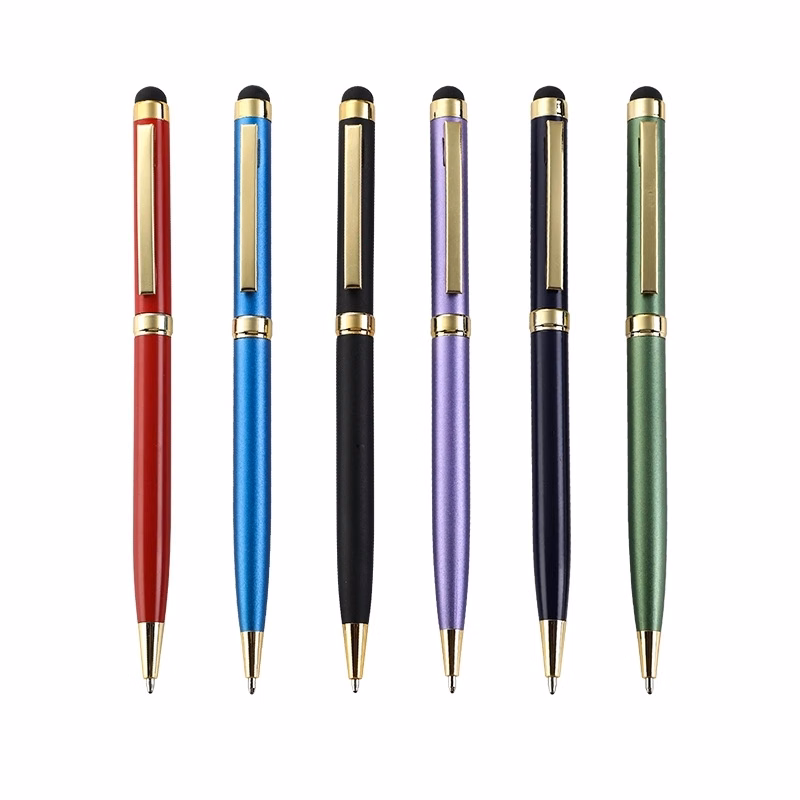 Aluminum Soft-Touch Pen w/ Stylus