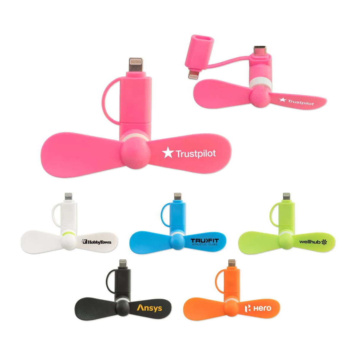 Phone Fan with Connector 1