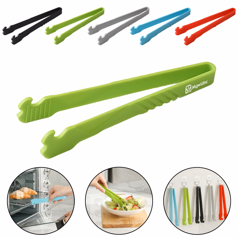 Multi-Purpose Food Tongs for Grilling BBQ Steak Baking Bread Oven Safe Non-Slip Nylon with Long Heat