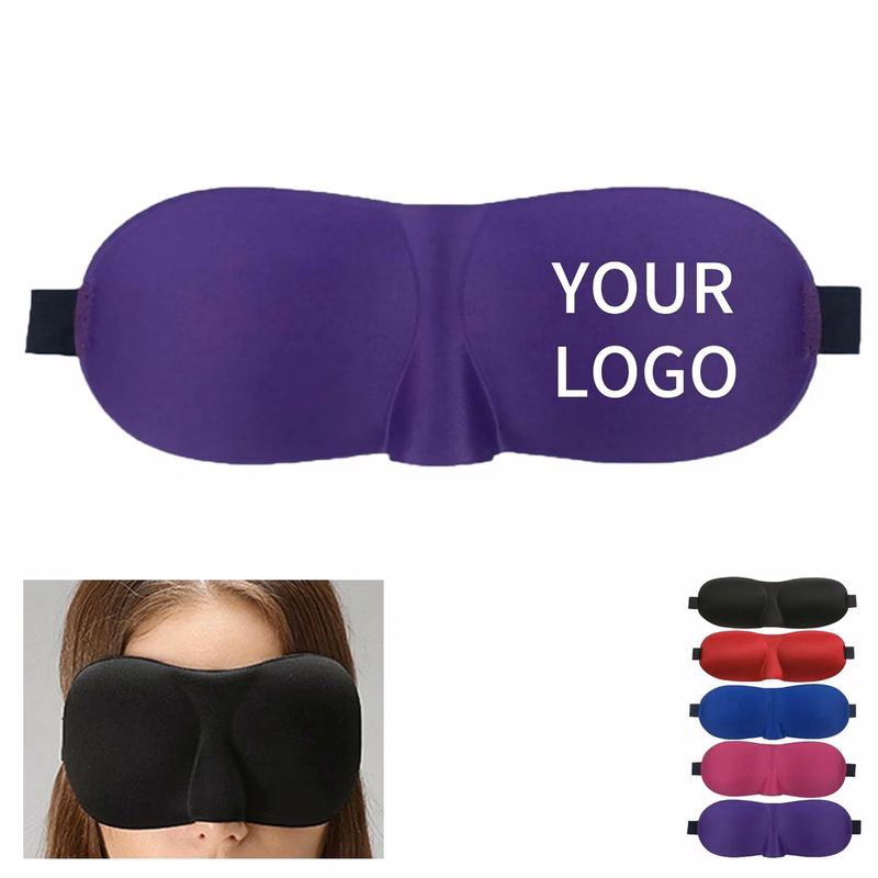 Breathable 3D Sleep Mask with Contoured Design