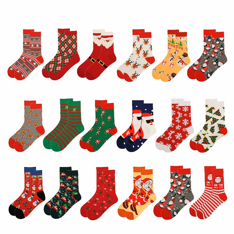 Custom Cotton Christmas Stockings Personalized Holiday Gift Socks