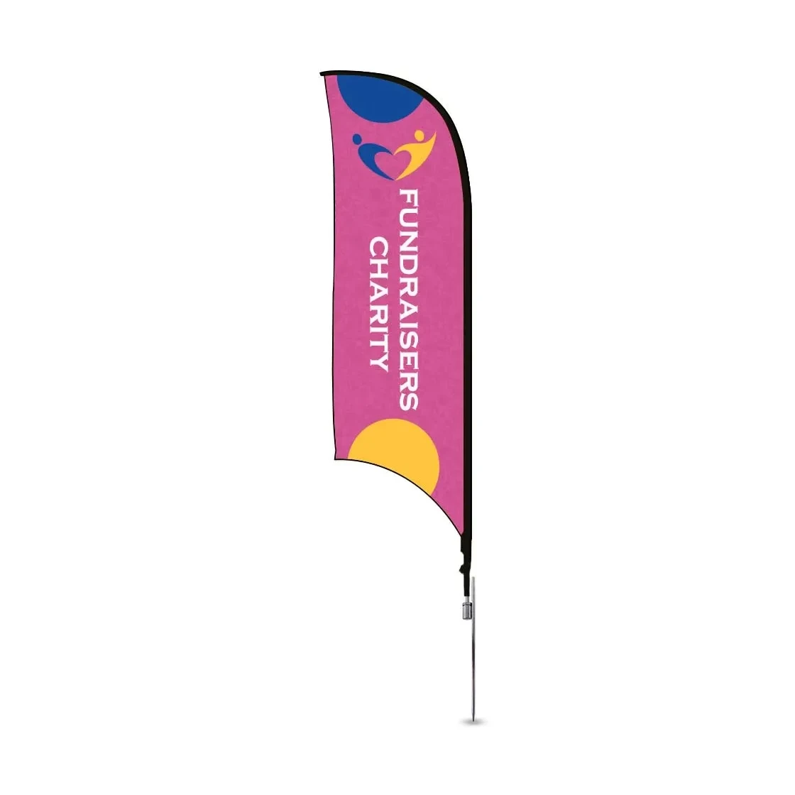 Concave Flags, Double Sided package (2.9ft x 15.5ft) 1
