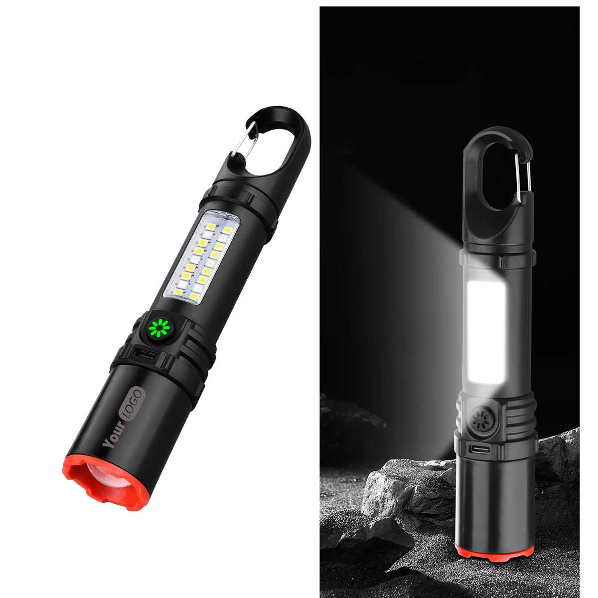 Multi-functional Portable Flashlight Rechargeable Outdoor 1