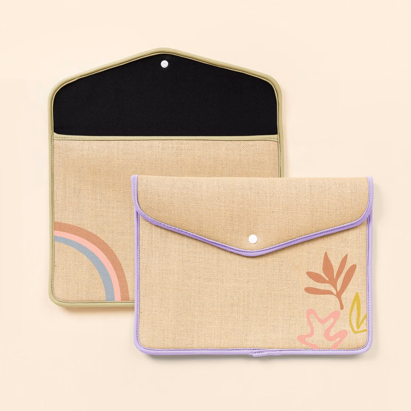 SNAPFOLIO FOR MACBOOK AIR/PRO - BURLAP NEOPRENE 13"