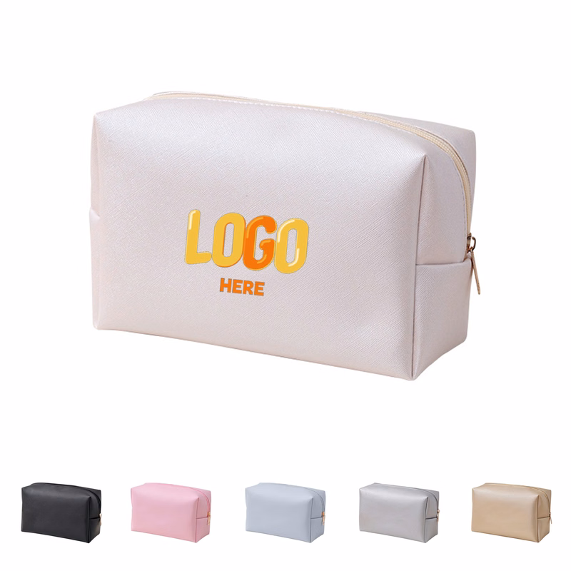 Leather Cosmetic Travel Pouch