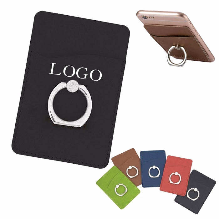 PU Smartphone Wallet with Ring Stand
