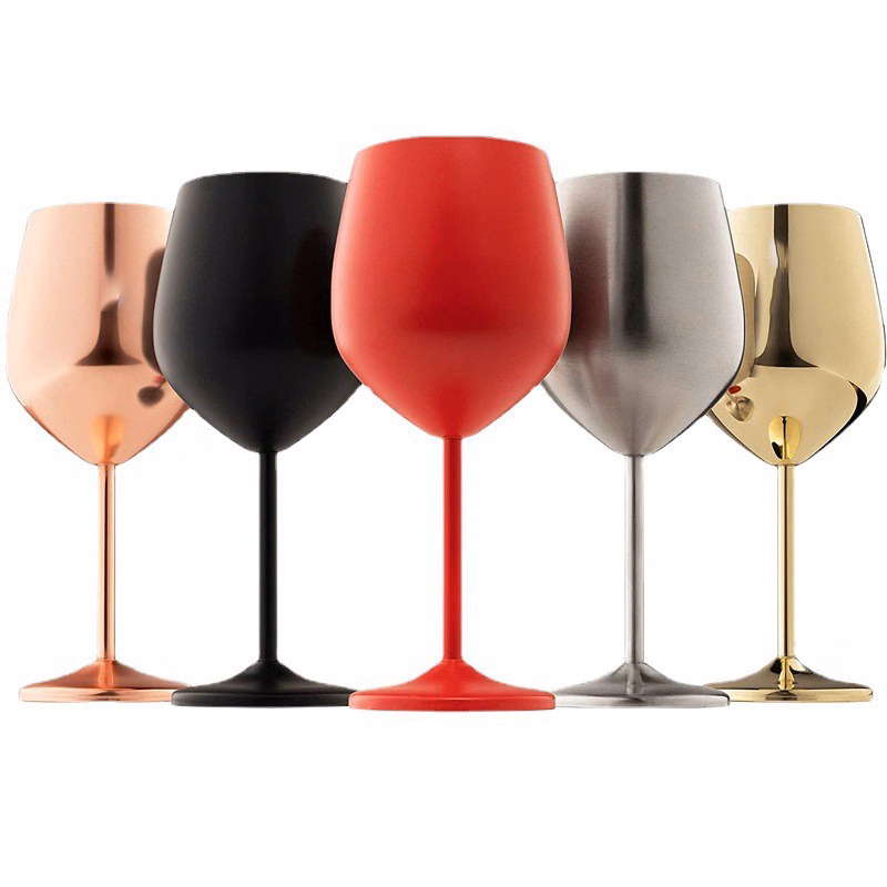 Stainless Steel Wine High Heel Glass