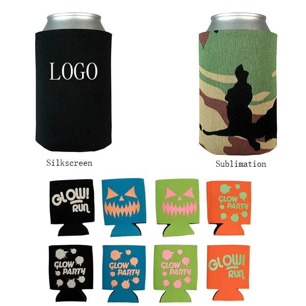 4" Neoprene Can Cooler, custom koozie with logo imprint 1