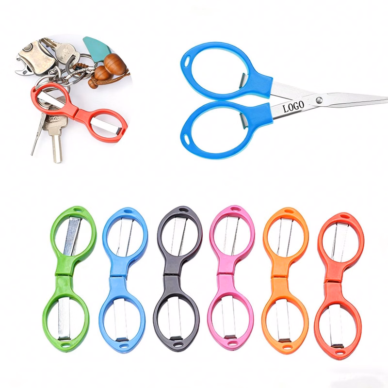 Stainless Steel Foldable Travel Scissors Portable and Space Saving Design