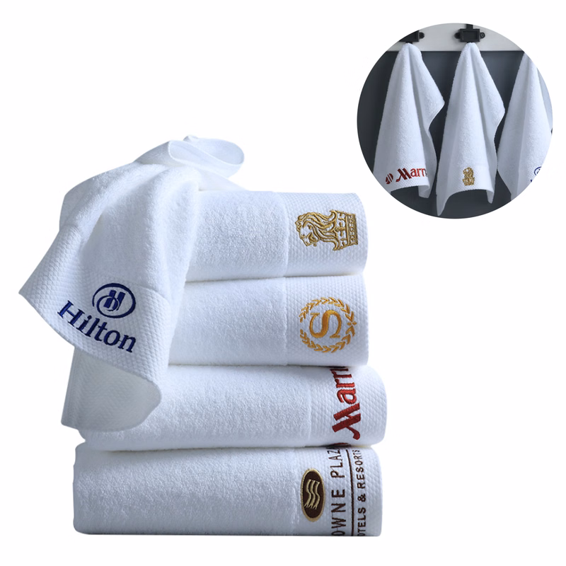 White Bath Towel