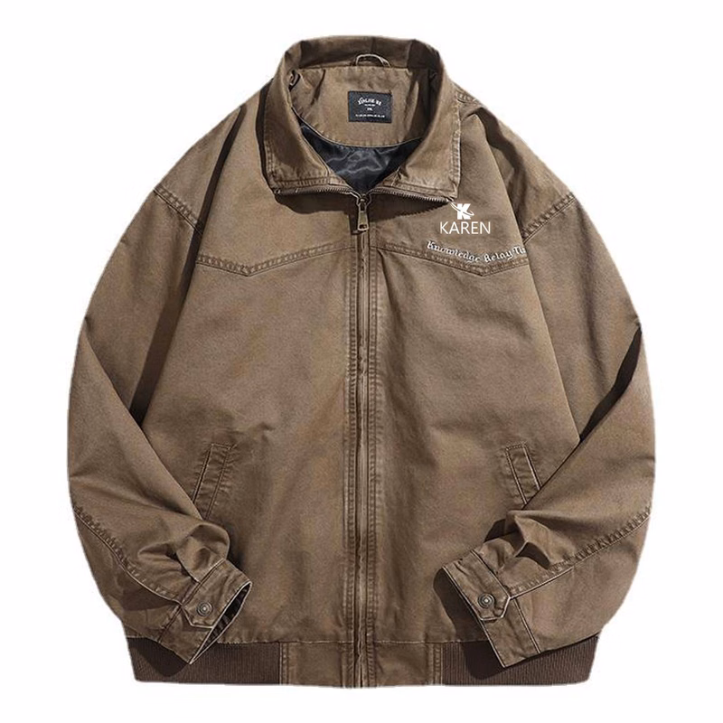 Zipper Long Sleeve Casual Work Jacket