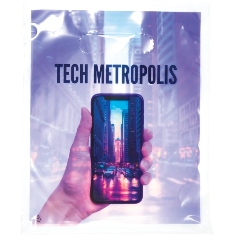 Digital Full Color 1-Sided Clear Plastic Bag (7.5" x 9") 1