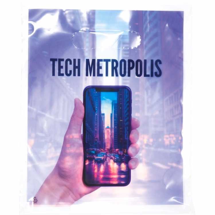 Digital Full Color 1-Sided Clear Plastic Bag (7.5" x 9")