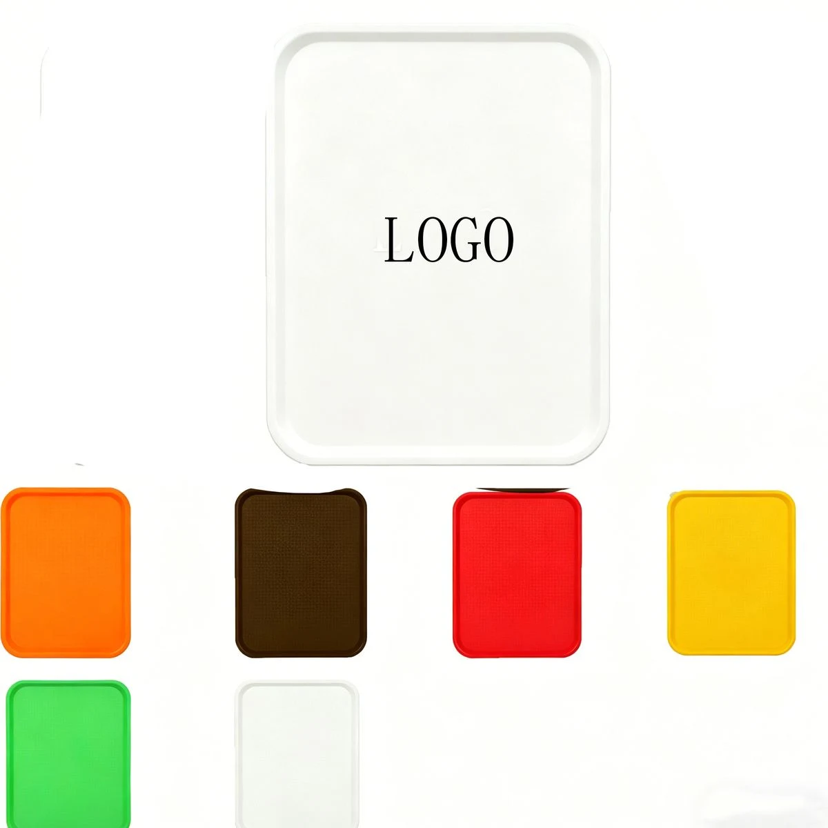 Durable Plastic Cafeteria Tray Slip Proof 1