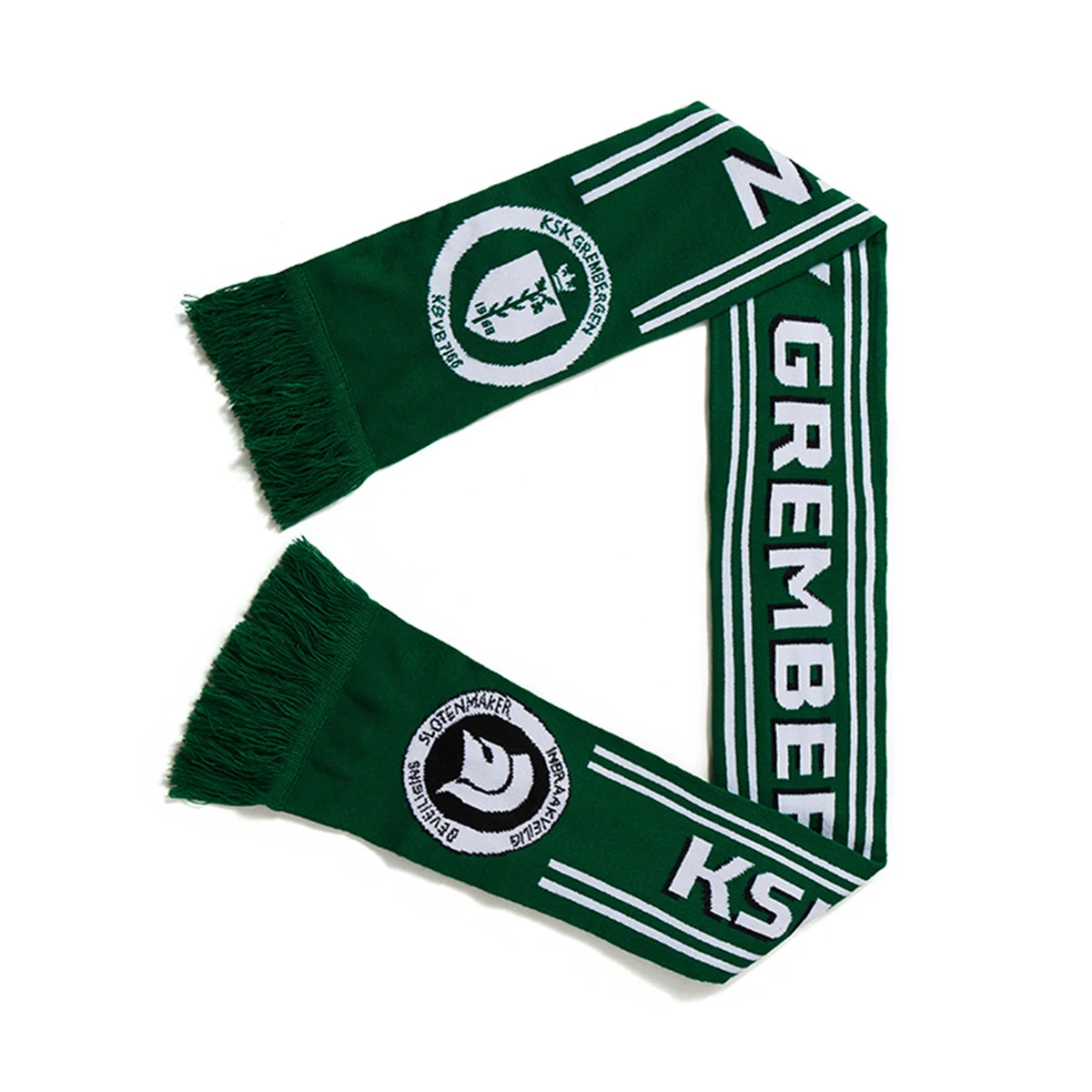 Double-Sided Stadium Knit Scarf With Fringe 1