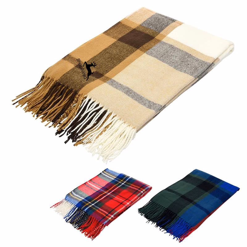 Fringe-Designed Throw Blanket