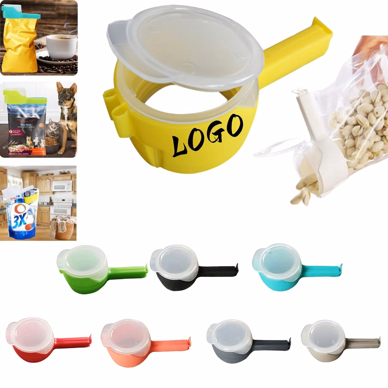 Portable Food Sealing Clips With Pouring Spouts