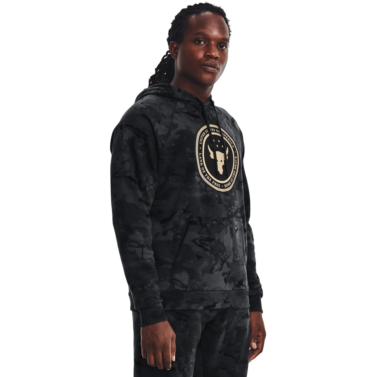 Men's Project Rock Vet Day Hoodie, custom hoodie or sweatshirt with logo imprint 1