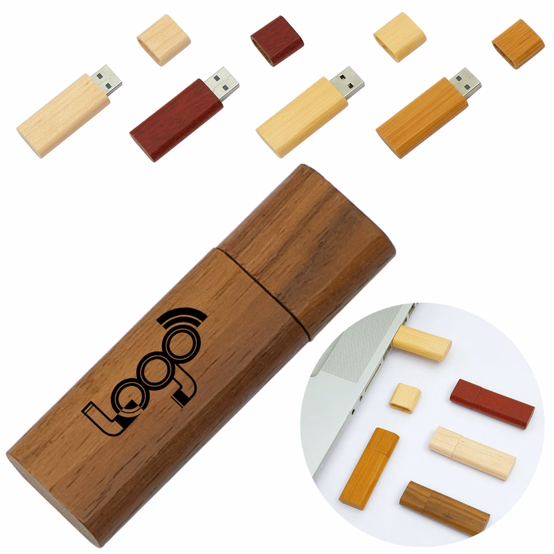 16G Customizable Wood USB Drives for Gifts