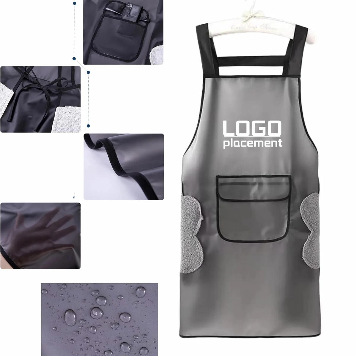 Long TPU Waterproof Apron Wash-Free Catering 1
