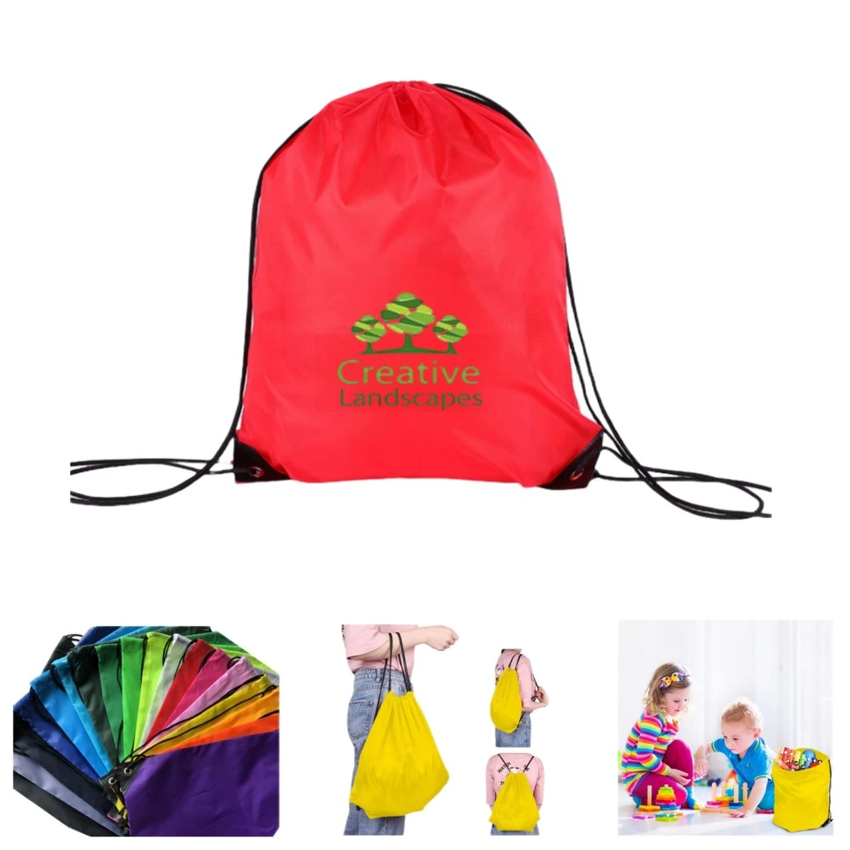 Drawstring Backpack Bag Sports Cinch Bags 1