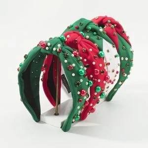 Red Green Crystal Diamonds Headbands 1