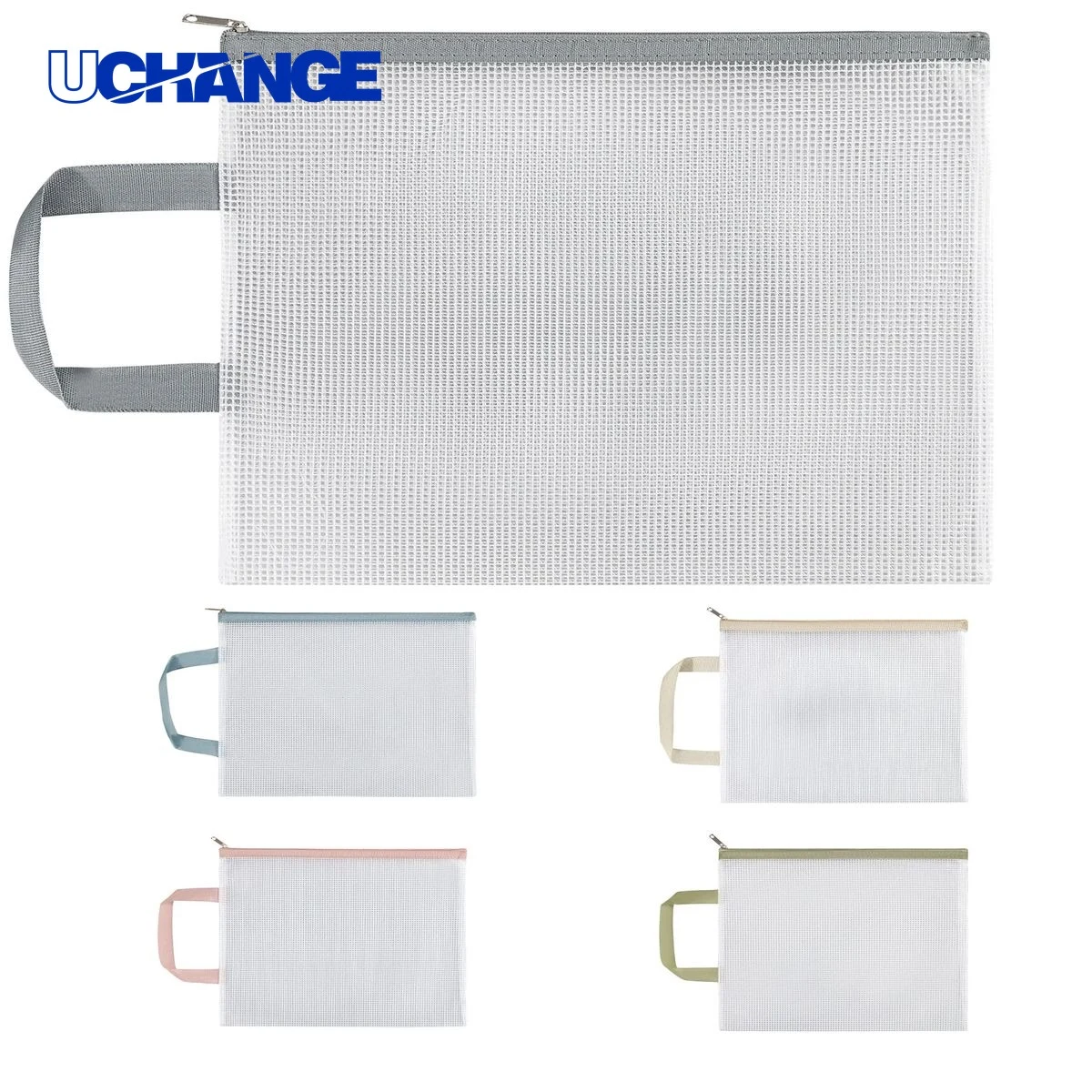 Clear Zipper Mesh Bag Organizer 1