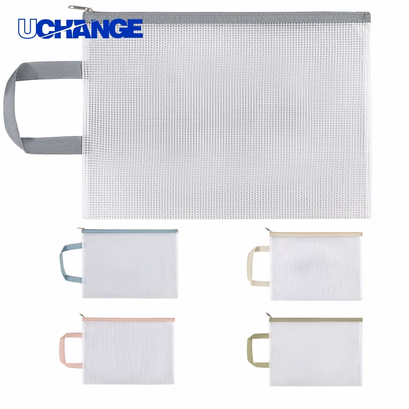 Clear Zipper Mesh Bag Organizer