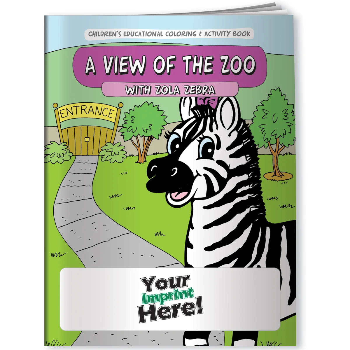 Coloring Book - A View of the Zoo with Zola Zebra 1