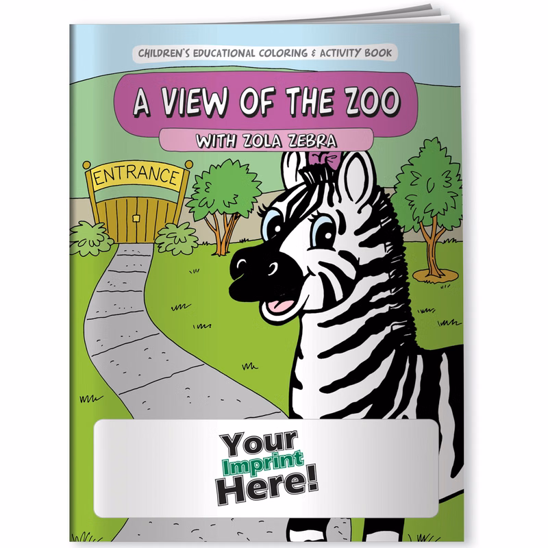 Coloring Book - A View of the Zoo with Zola Zebra