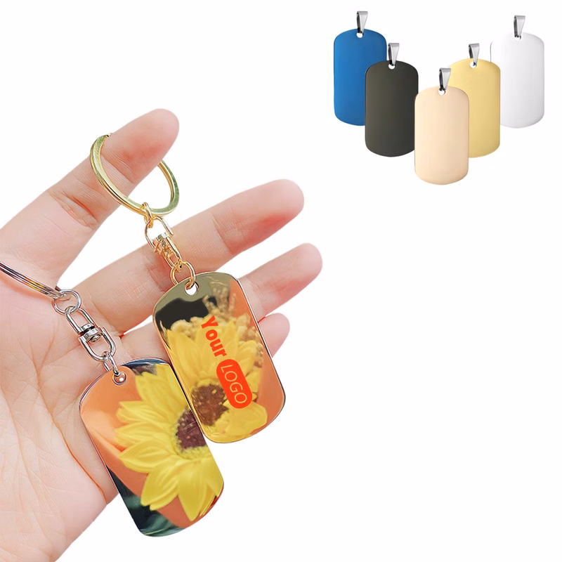 Stainless Steel Rounded Dog Tag Minimalist