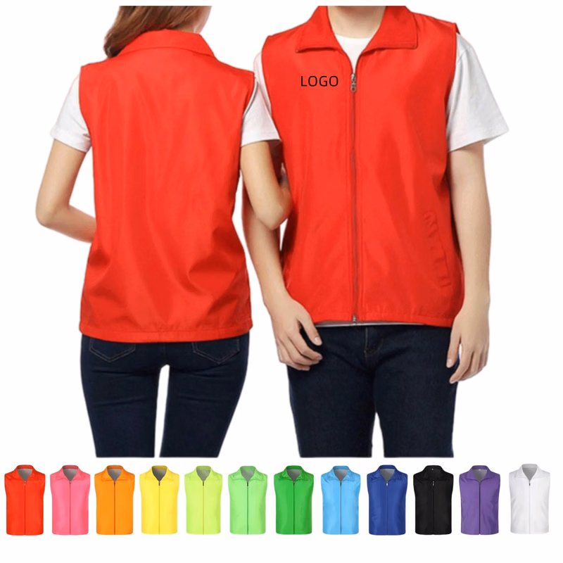 Full Color Polyester Breathable Advertising Volunteer Vest