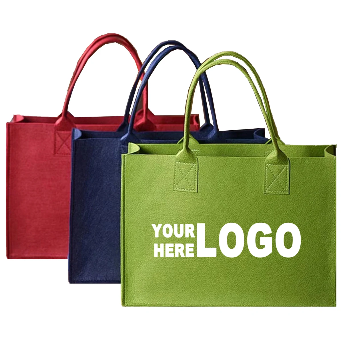 Felt Carry Bag, custom tote bag with logo imprint 1