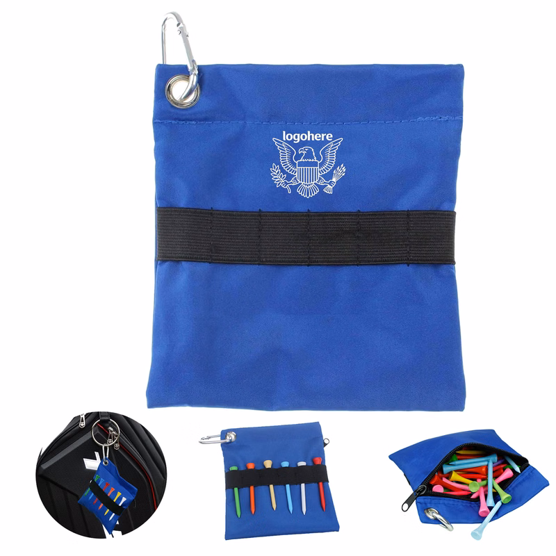Custom Logo Golf Tee Pouch