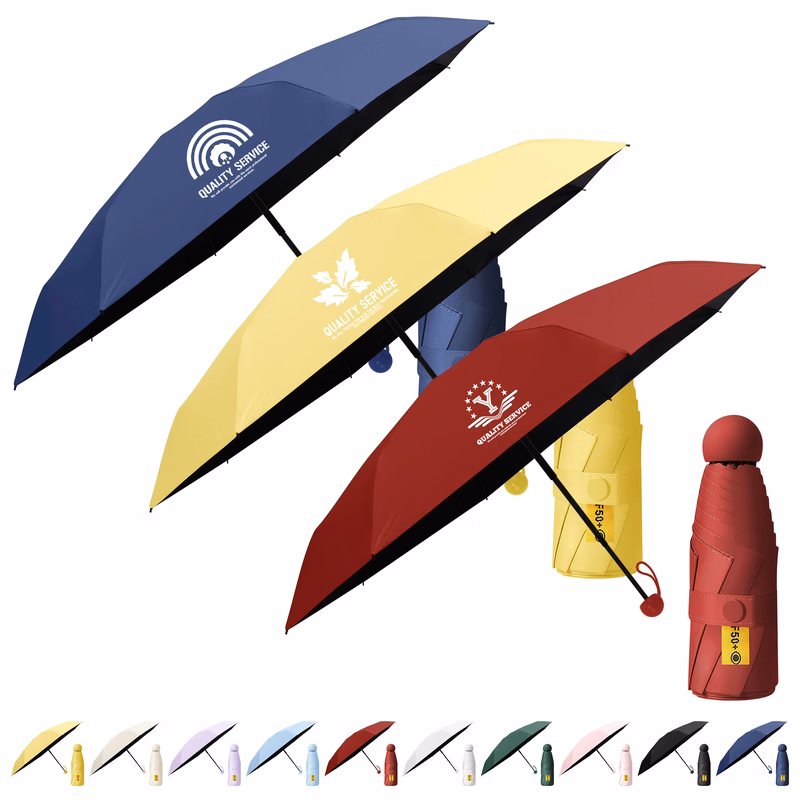 Customized Portable Umbrella with Sun Rain Dual