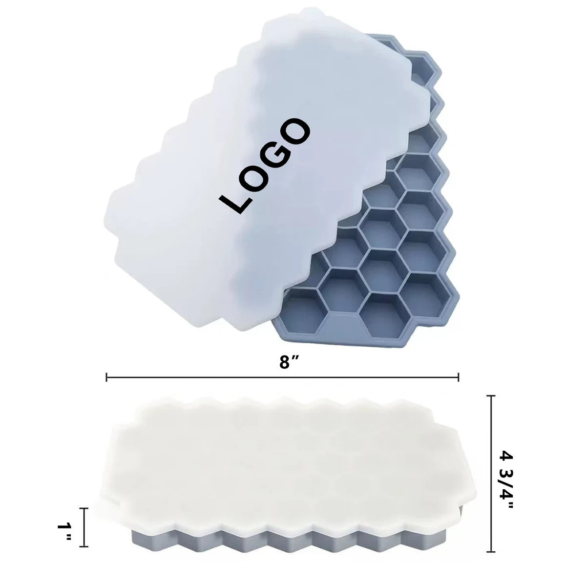 37 Section Hive Shape Silicone Ice Cube Trays 1