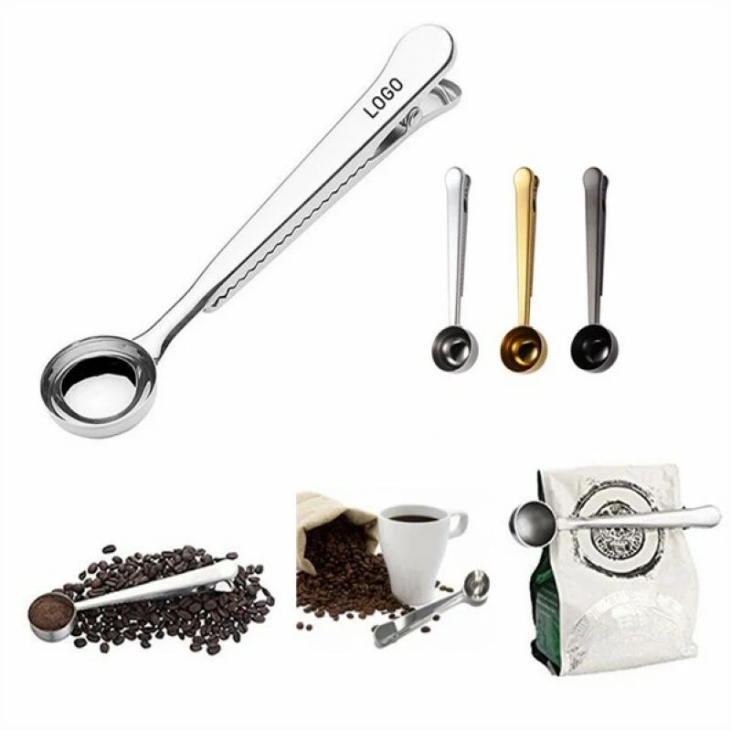 Multifunction Stainless Steel Coffee Scoop with Bag Clip 1