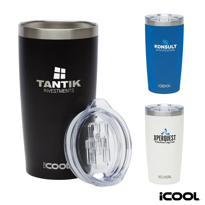 iCOOL® Lewiston 20 oz. Double Wall Stainless Steel Tumbler 1
