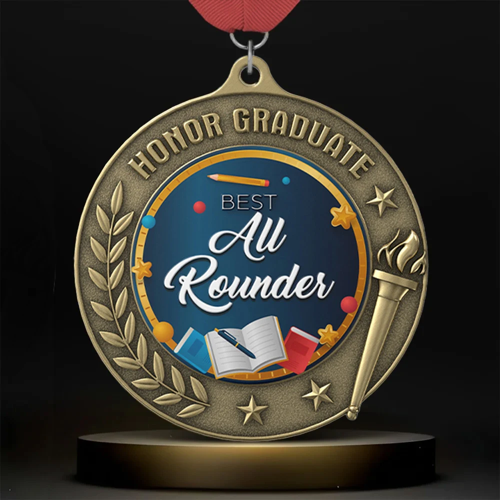 2" UV Printed Education Medals 1