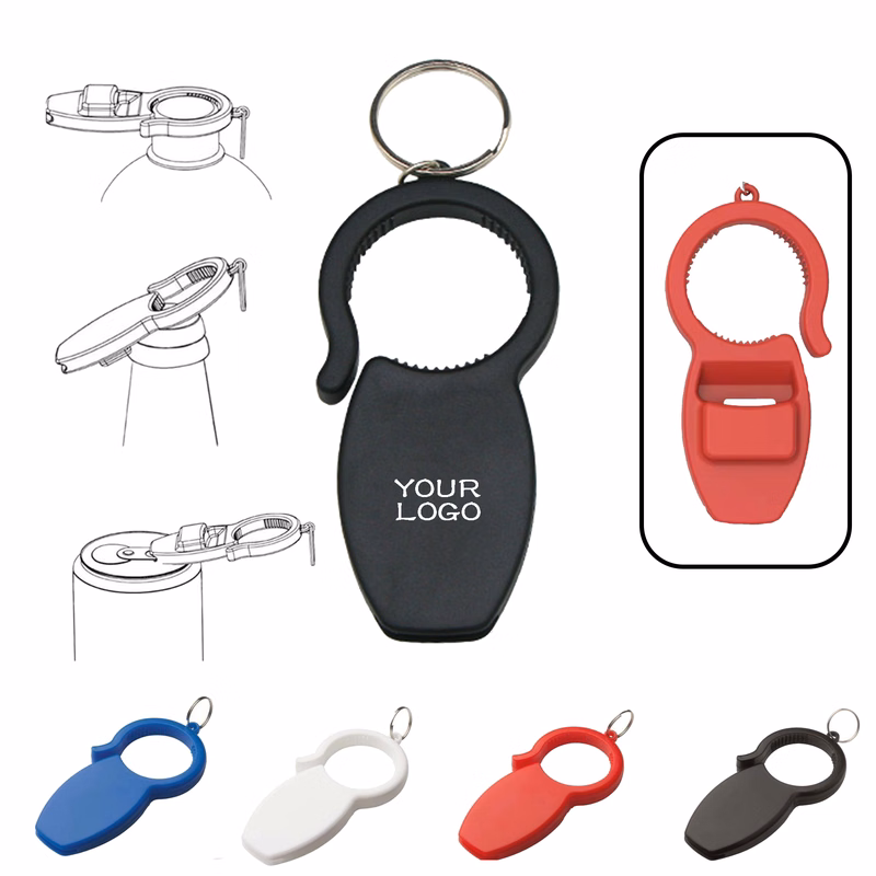 MOQ 20 PCS Keychain Beer Opener With Card Slot