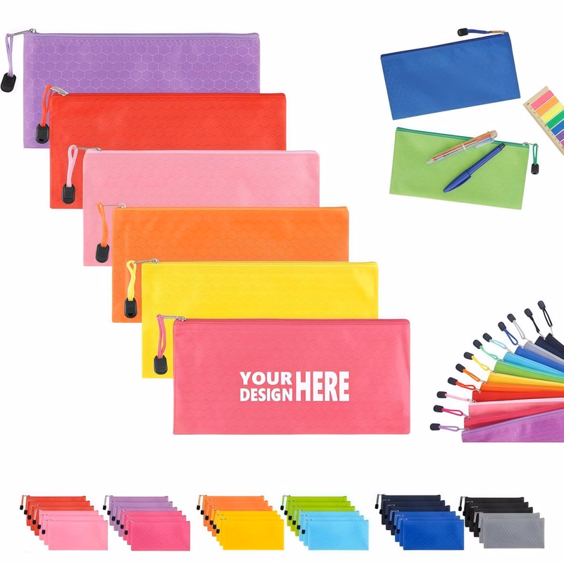 Versatile Oxford Zip Pouch for Banknotes, Receipts & Pens
