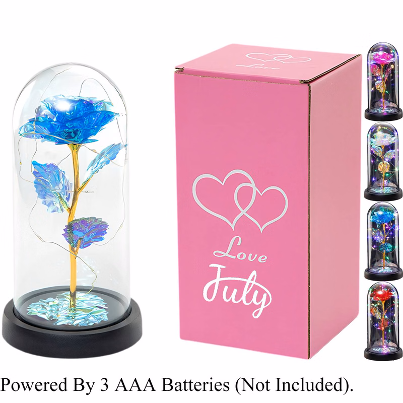 Forever Platinum Rose w/ Acrylic Case