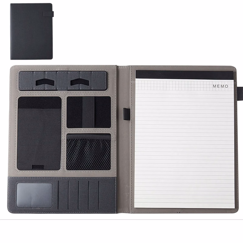 Business Portfolio Notebook With Phone Stand Holder